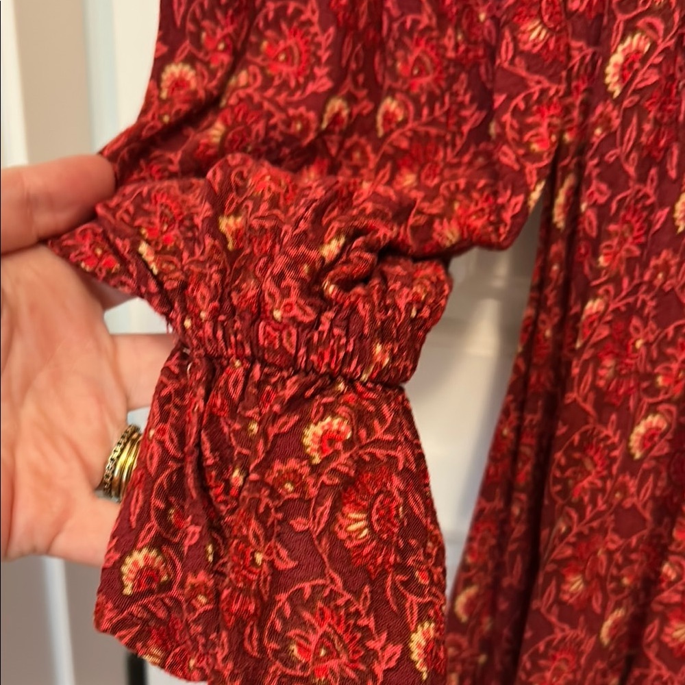 Red Patterned Dress - Picture 5 of 7